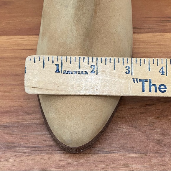 UGG “Thames” Nude Suede Leather Ankle Heeled Boots in Wet Sand Color Size 6 - Picture 11 of 16